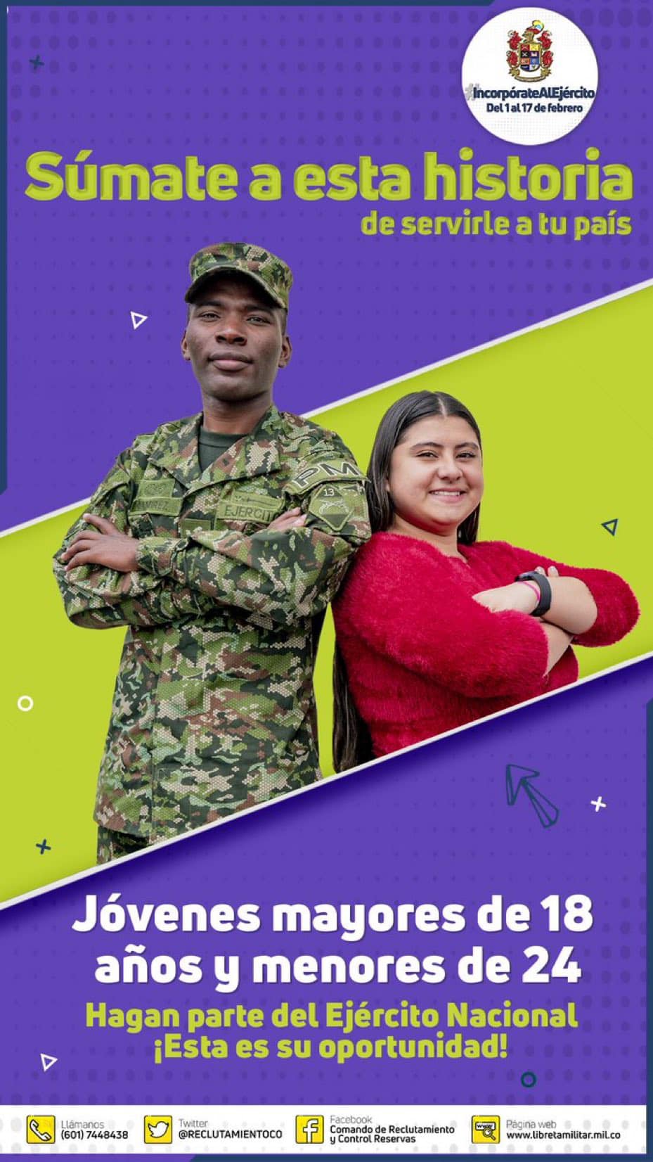 Incorporación 1 Contingente 2023 Ejército Nacional de Colombia