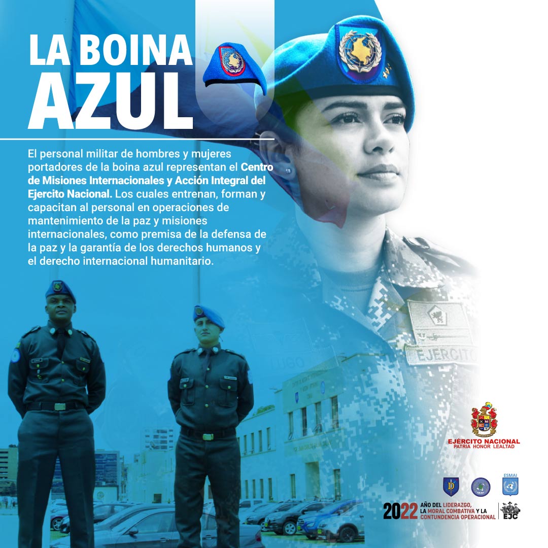 Marty Fielding Opuesto chisme La Boina Azul - Ejército Nacional de Colombia