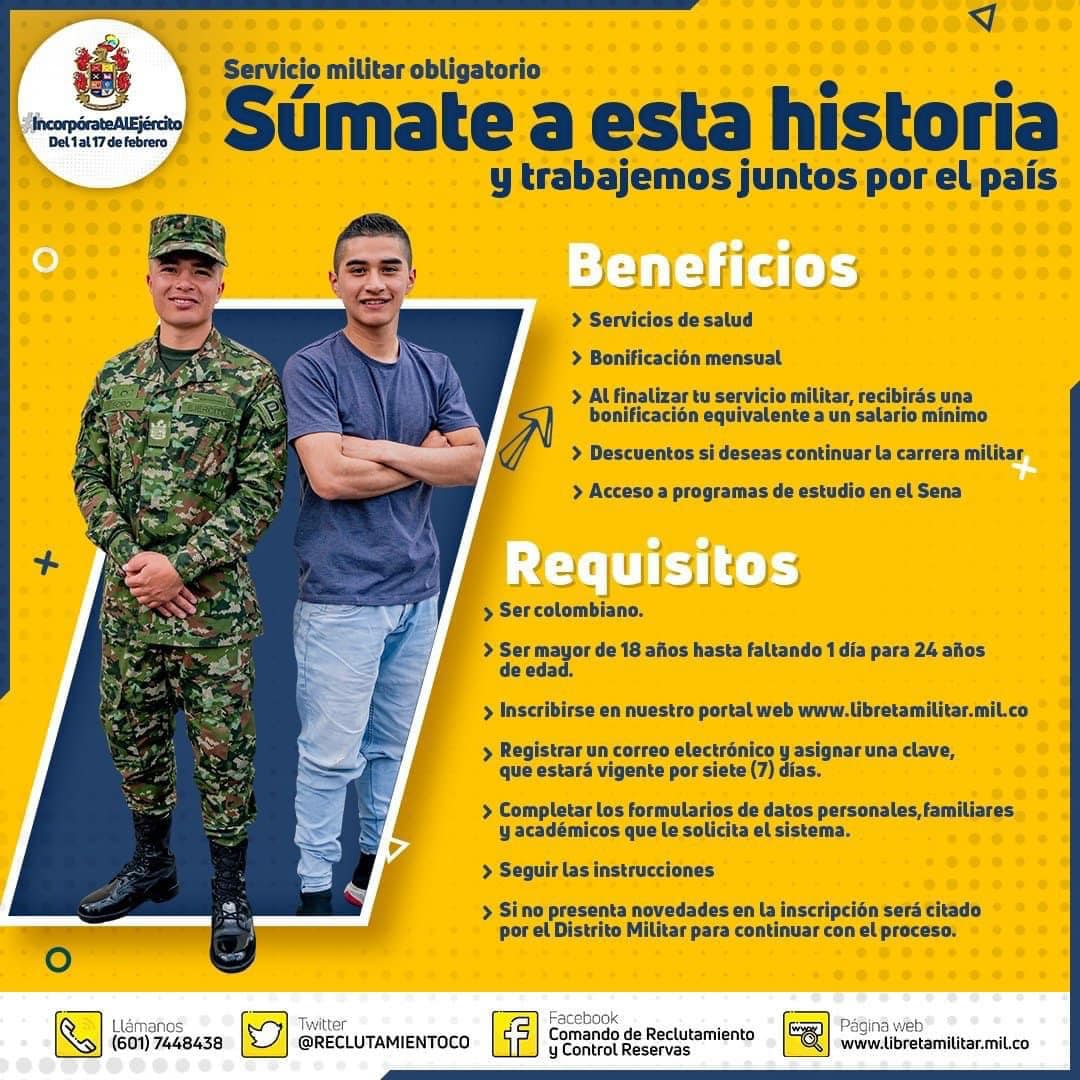 Servicio Militar Ejército Nacional de Colombia