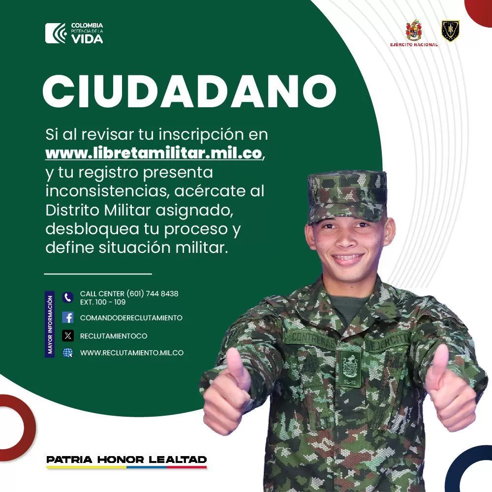 Tenga En Cuenta Esta Información Ejército Nacional De Colombia 6405