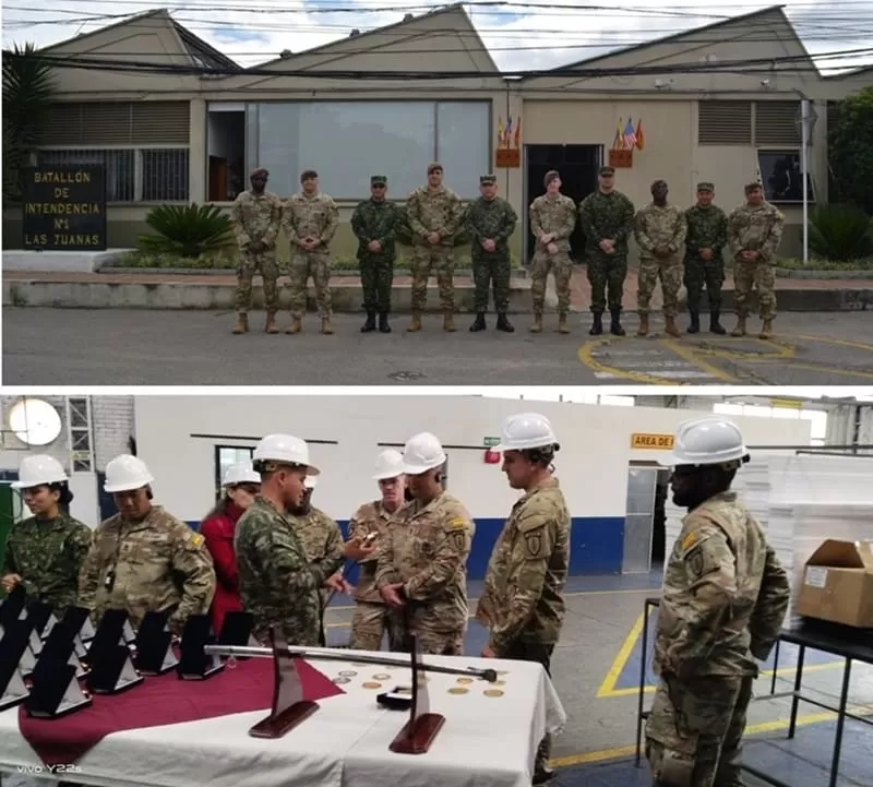 Logistycs Advisor Team del Ejército de los EEUU visitó las unidades de la Brigada Logística N.° 1