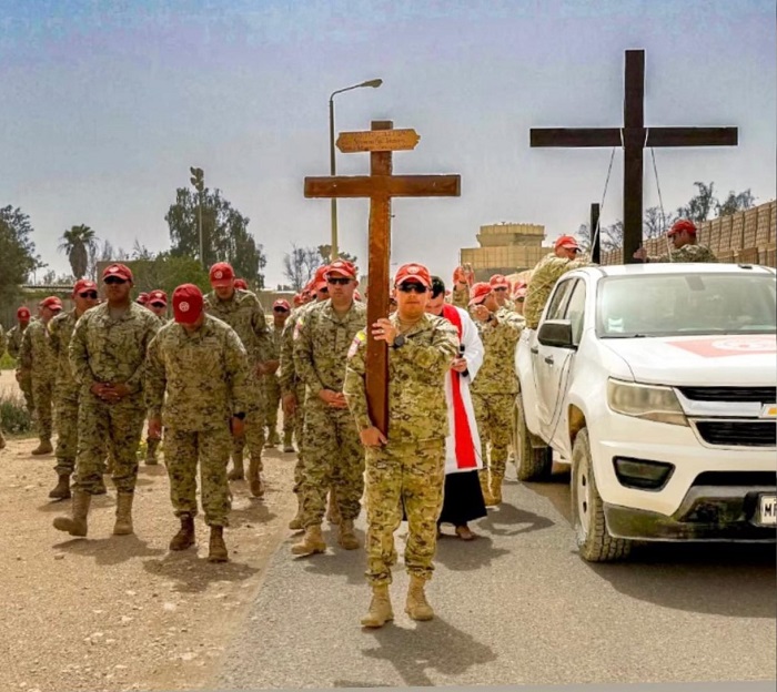 Fe que acompaña la misión: capellán militar fortalece a la tropa en el Sinaí