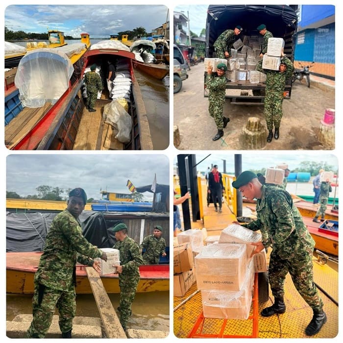 Más de 4.600 habitantes del medio y bajo Caguán recibirán ayudas humanitarias con apoyo del Ejército Nacional