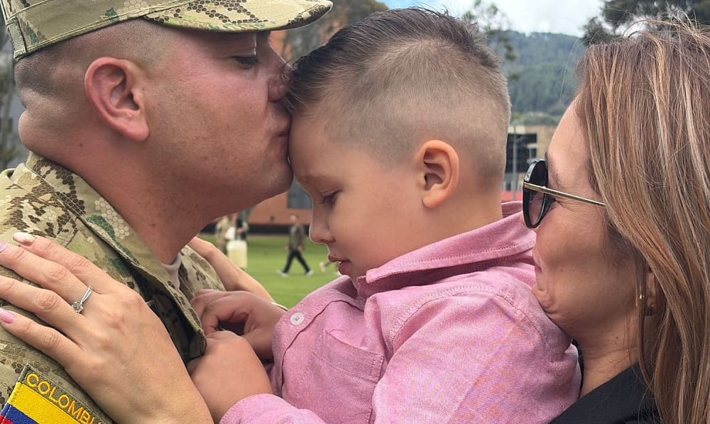 En su cumpleaños, Ángel despidió a su papá con una carta