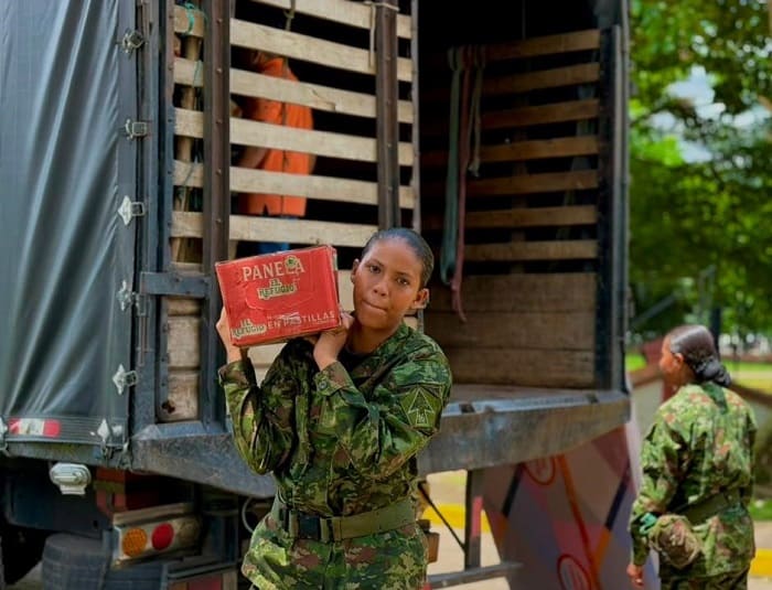 La solidaridad recorrió cientos de kilómetros: Ejército Nacional entregará más de 8 toneladas de ayudas en Casanare
