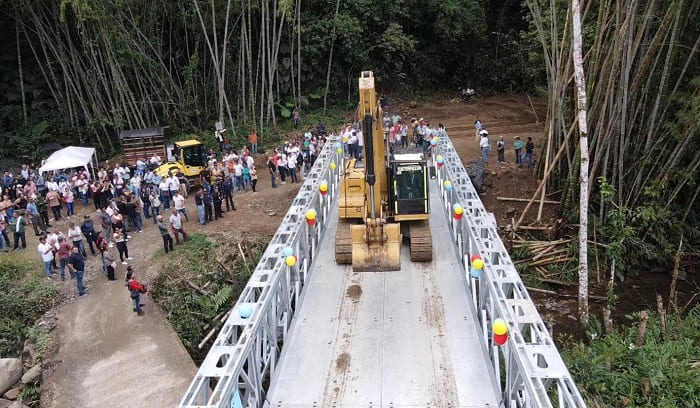 Más de 4000 habitantes del norte del Tolima recuperan la conectividad gracias al trabajo de los Ingenieros Militares