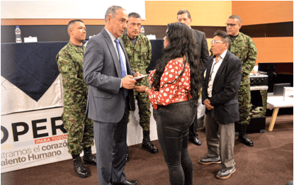 El Ejército Nacional honra el legado de tres héroes, y reafirma su compromiso con sus familias