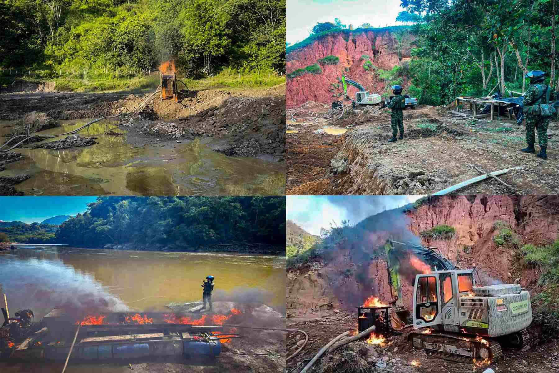 Ejército propinó nuevo golpe a la minería ilegal en Antioquia
