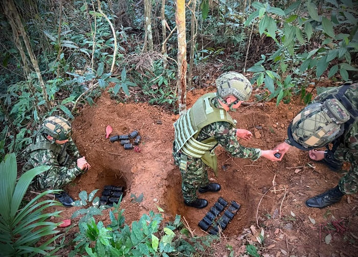 Ejército Nacional neutralizó 49 minas antipersonal que ponían en riesgo a comunidades del Caquetá
