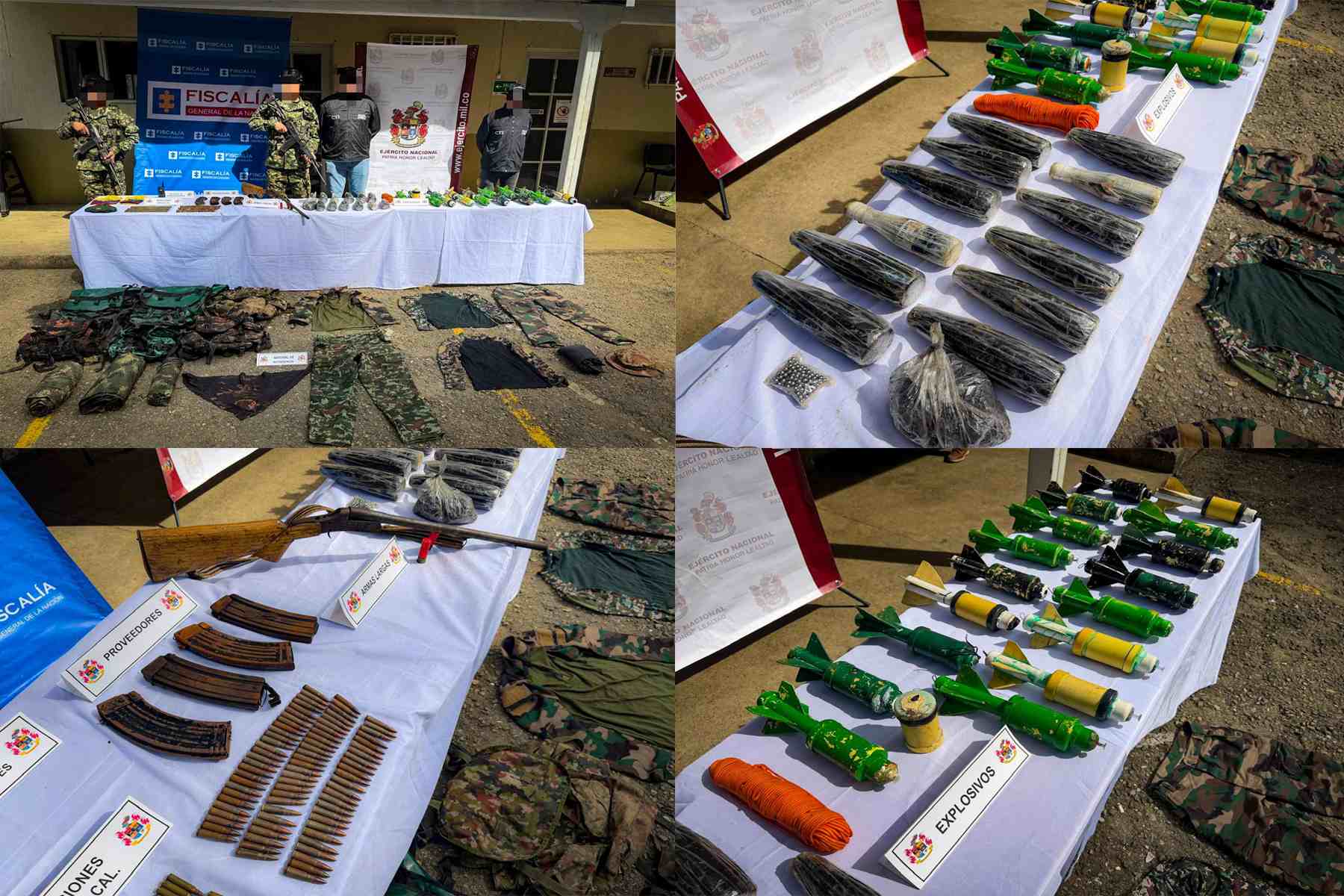 Ejército Nacional ubicó depósito ilegal con explosivos y material de guerra en Ituango, Antioquia