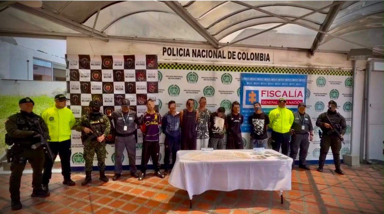Ejército Nacional capturó a siete presuntos integrantes del GDO La Cordillera, en Dosquebradas, Risaralda