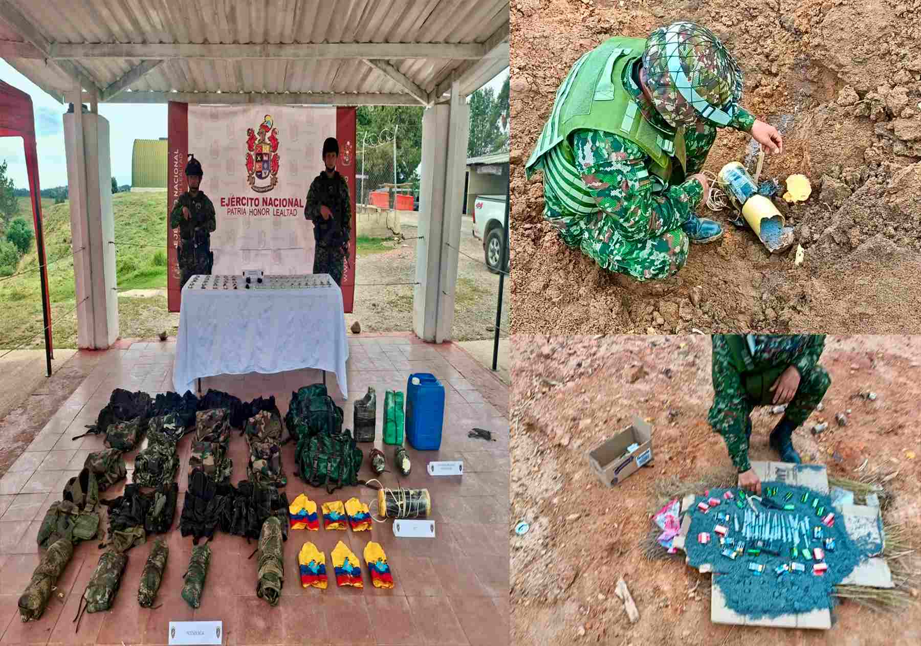 Ejército Nacional ubica depósito ilegal con material para la fabricación de dispositivos explosivos improvisados del GAO-r Subestructura 18
