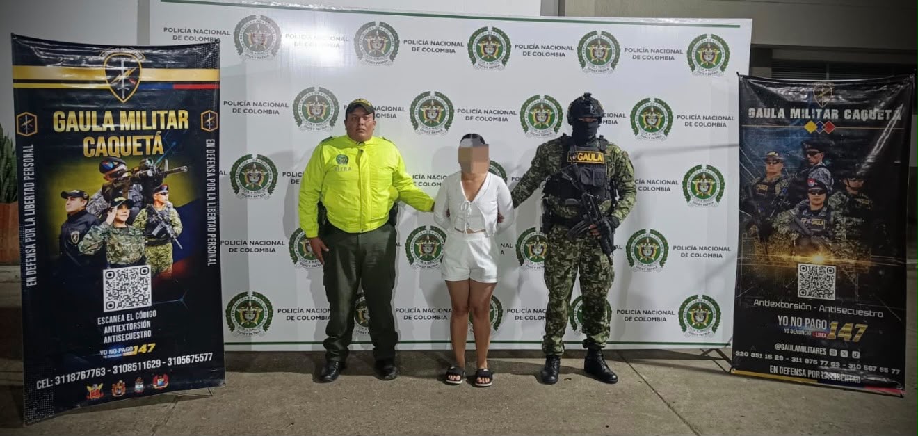 Capturada presunta integrante de la Estructura Rodrigo Cadete en Caquetá