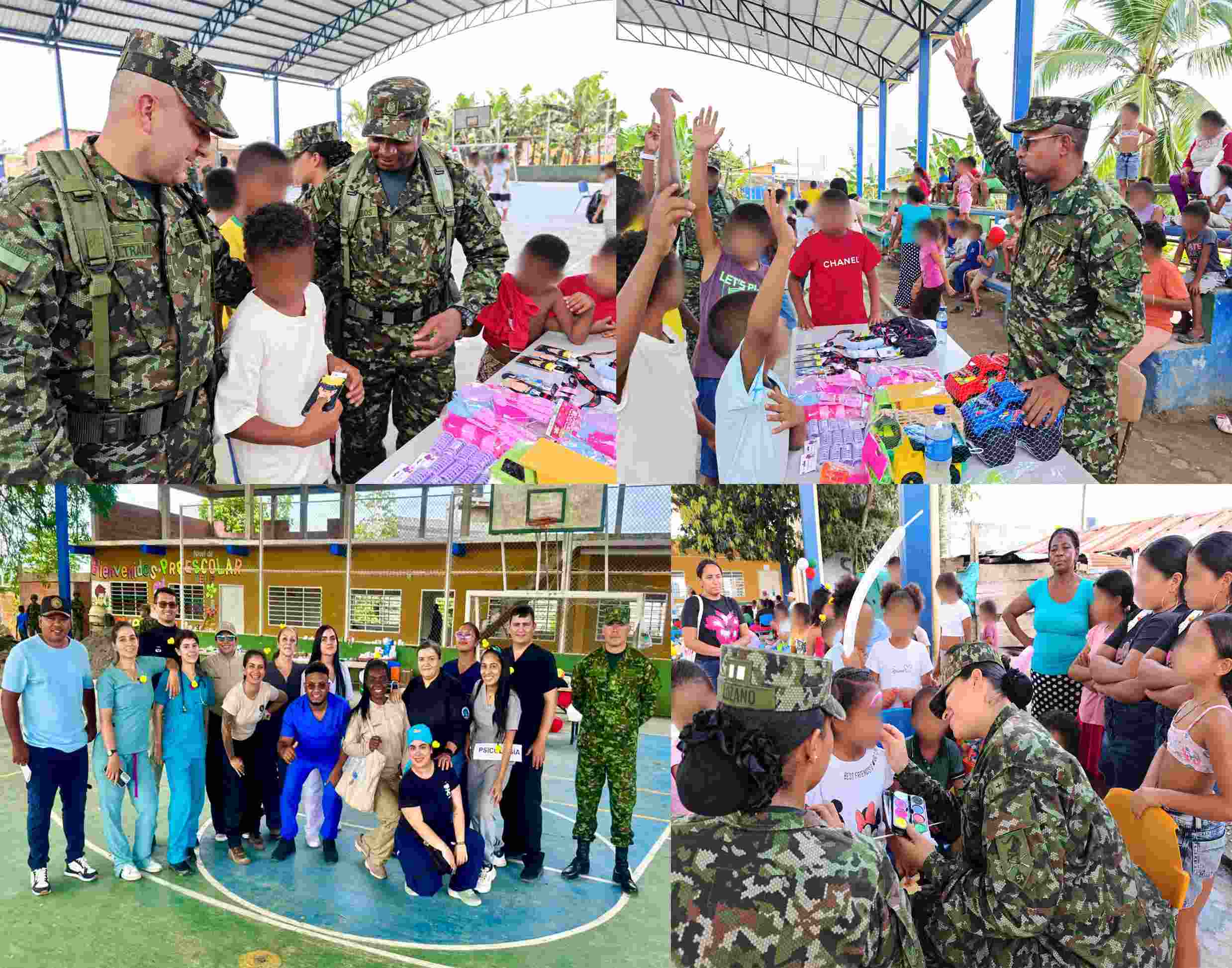 El Ejército Nacional llevó salud, sonrisas y esperanza a más de 400 personas en Carmen del Darién