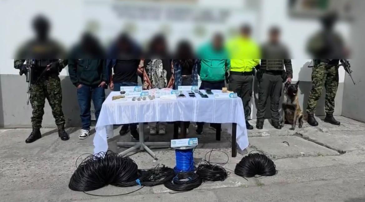 Fuerza Pública captura a cinco sujetos que estarían relacionados con el apoyo a grupos armados ilegales en Nariño